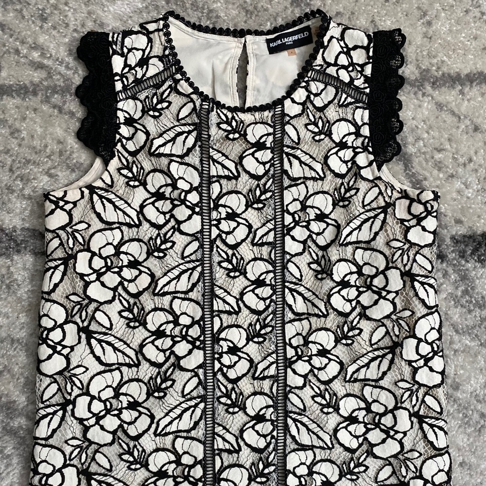 Karl Lagerfeld Lace Top Size 4